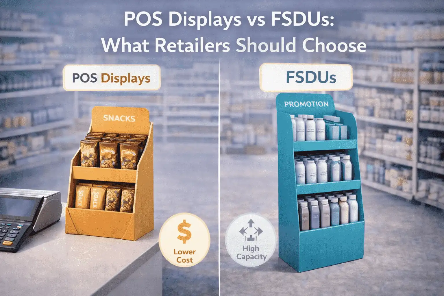 POS Displays vs FSDUs: What Retailers Should Choose